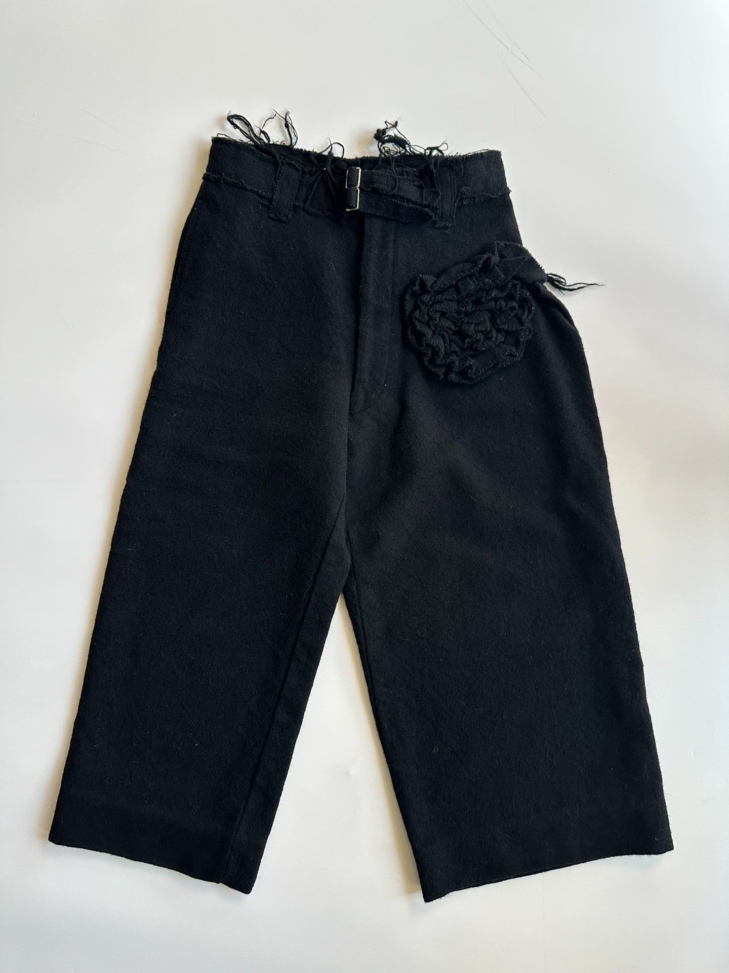 Comme des Garcons Comme des Garcons size s TRICOT Floral Wool Trousers| Size 26" / US 2 / IT 38 - 1 Thumbnail