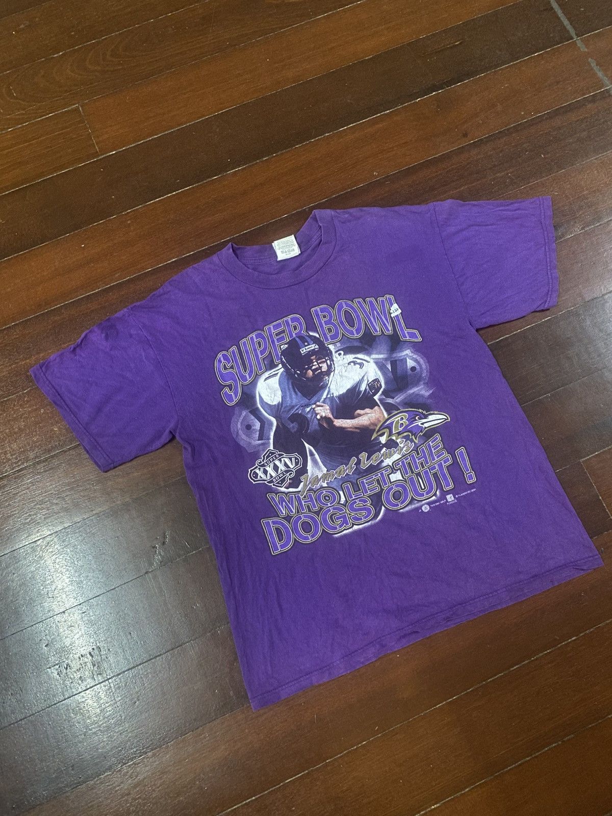 NFL Vintage Super Bowl jamal lewis nflp Patriots Tee Size US L / EU 52-54 / 3 - 2 Thumbnail