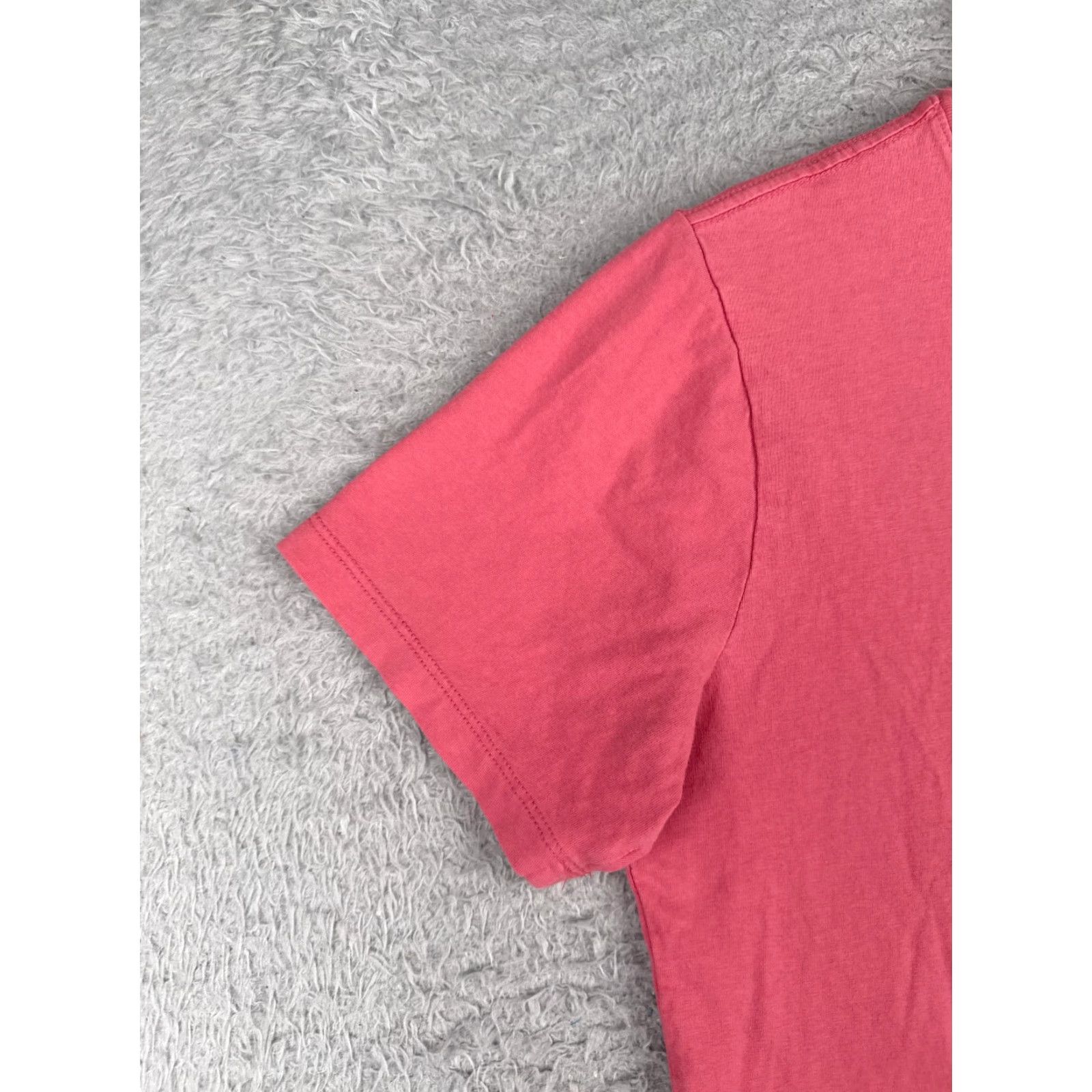 The North Face The North Face Shirt Women Medium Pink Crew Neck Short Sleeve 100% Cotton Logo Embroidered Casual Solid Womens Size M / US 6-8 / IT 42-44 - 3 Thumbnail
