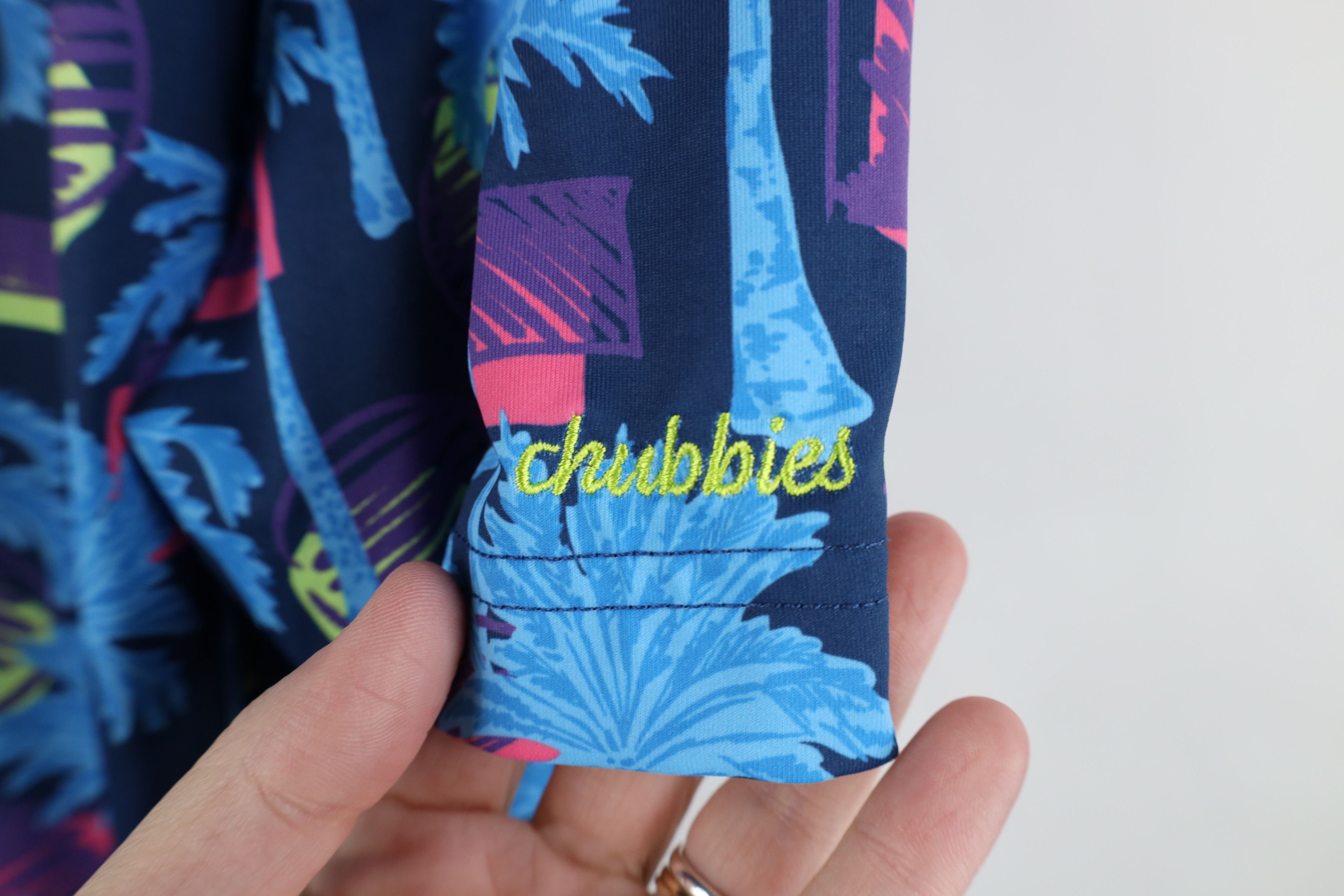 Chubbies Chubbies Neon Light Palm Tree Short Sleeve Polo Shirt Size US L / EU 52-54 / 3 - 4 Thumbnail