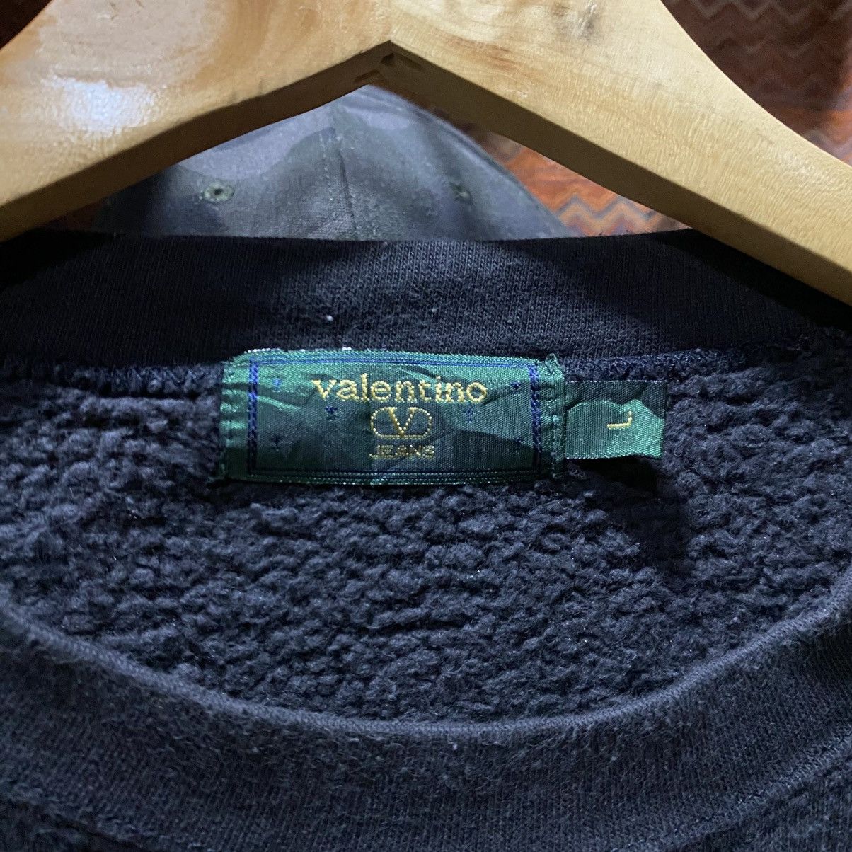 Valentino Vintage Valentino Jeans Colourful Crop Sweatshirts Size L / US 10 / IT 46 - 8 Thumbnail