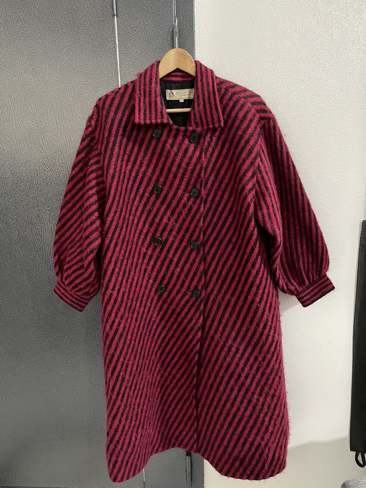 Givenchy Givenchy Glamour Stripe Design Wool Long Jacket Size XL / US 12-14 / IT 48-50 - 1 Thumbnail
