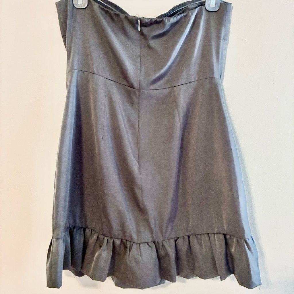 Lulus Lulus Adorable Black Ruffle Strapless Bodycon Dress- Small Size S / US 4 / IT 40 - 5 Thumbnail