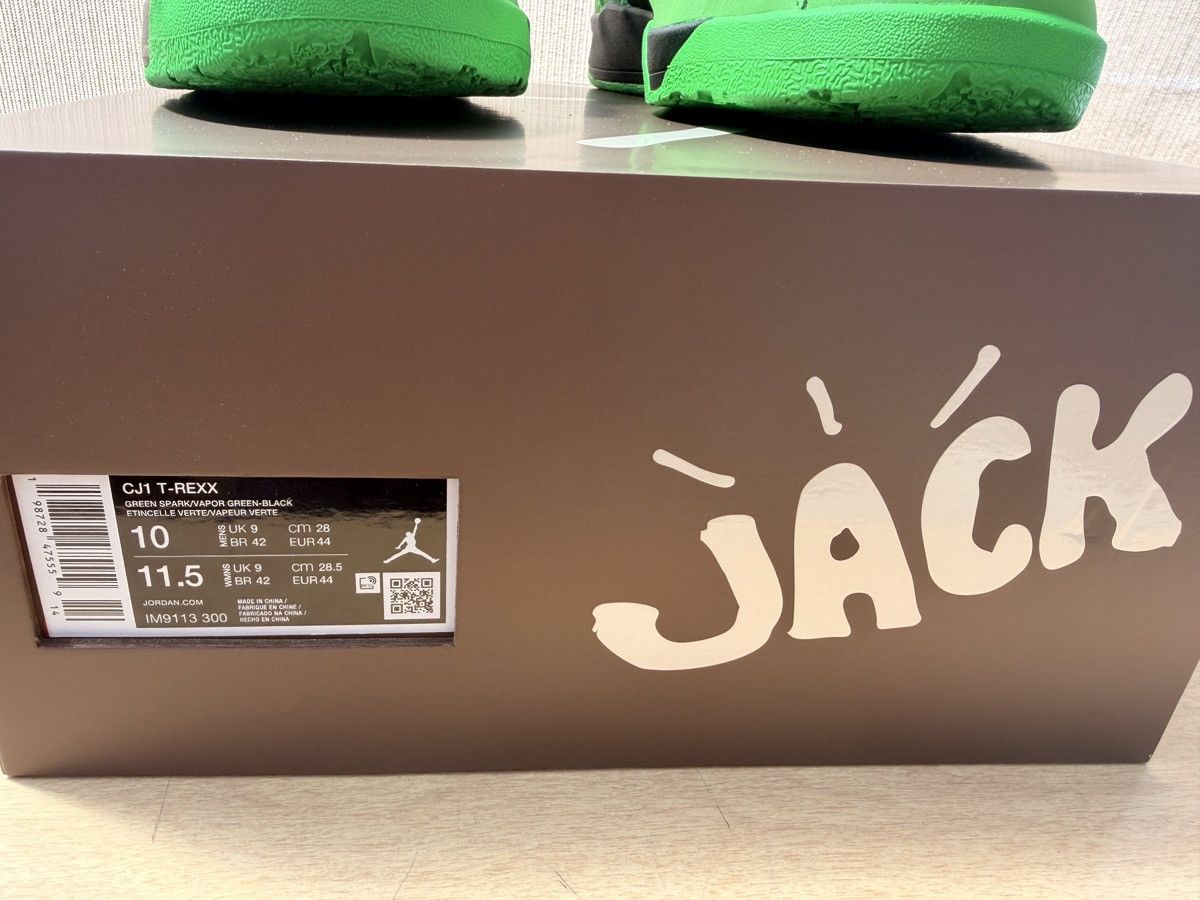 Nike × Travis Scott Jordan CJ1 T-Rexx Travis Scott Green Spark Size US 10 / EU 43 - 10 Thumbnail