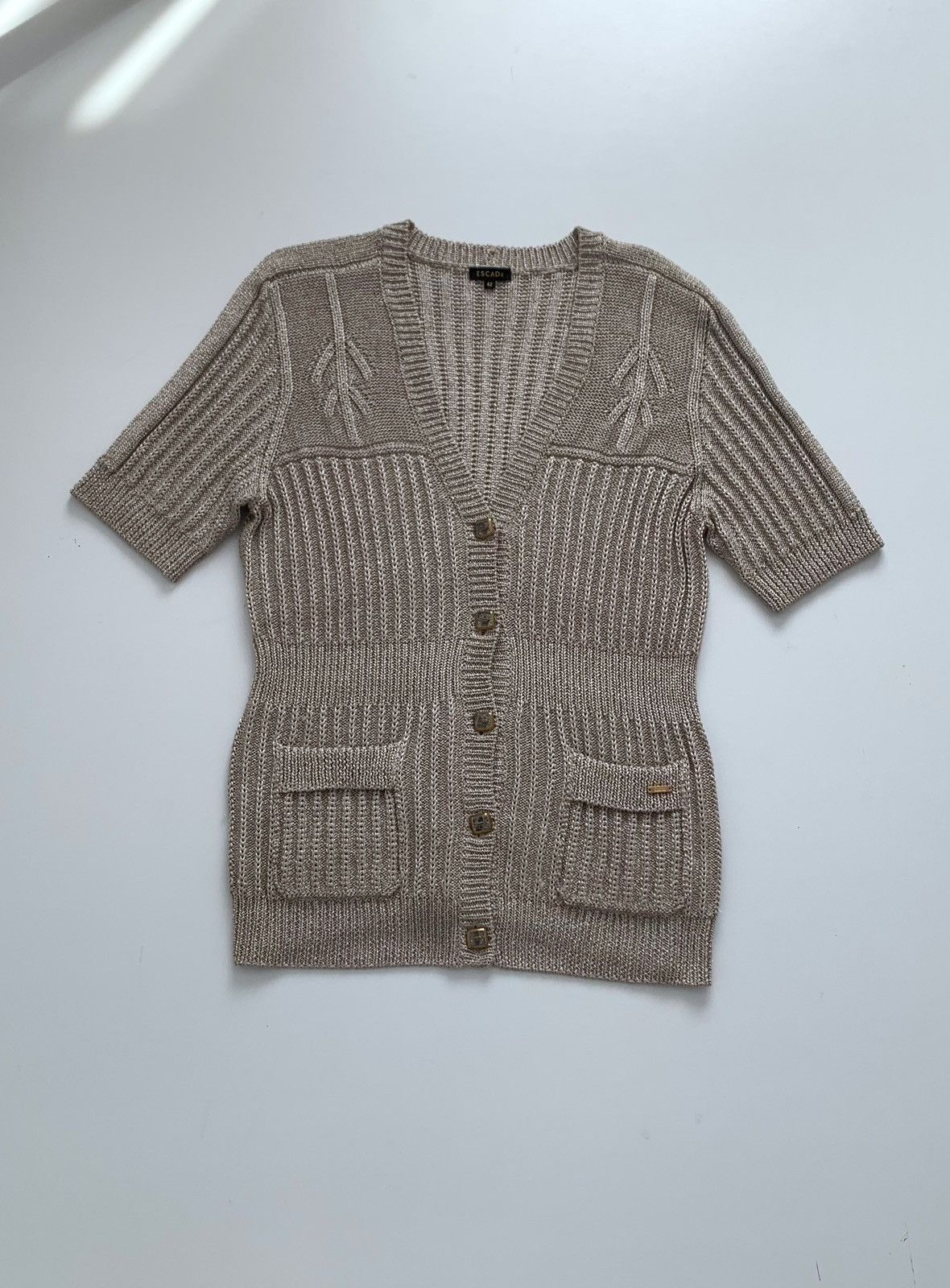 Escada Escada Vintage Rare Knit Button Sweater Size 42 Size M / US 6-8 / IT 42-44 - 1 Thumbnail
