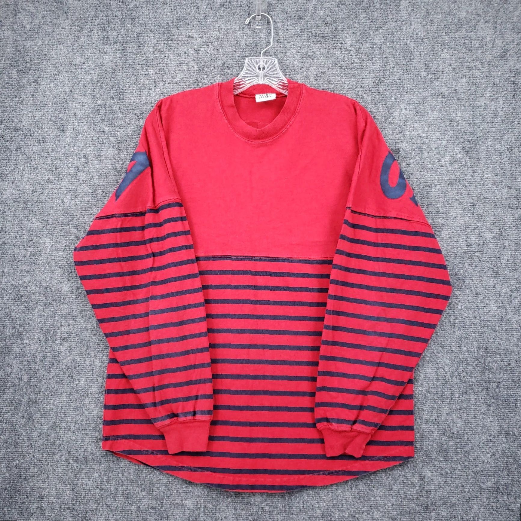 ESPIRIT Spirit Jersey Shirt Mens S Red Stripe Cotton Size US S / EU 44-46 / 1 - 2 Thumbnail