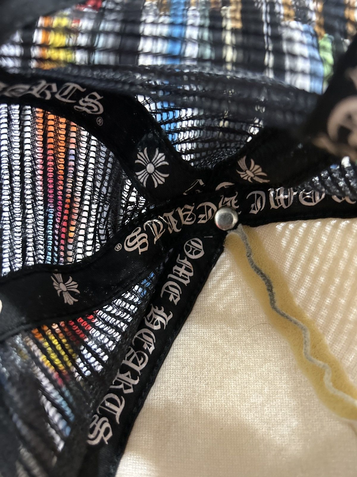 Chrome Hearts Chrome Hearts FUCK Hollywood Trucker Hat Size ONE SIZE - 6 Thumbnail