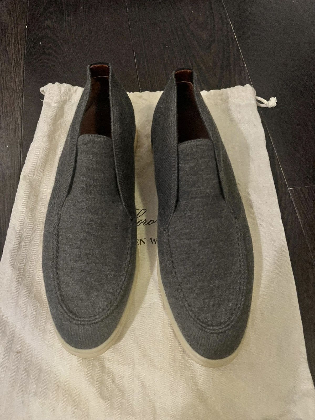 Loro Piana Loro Piana Grey Knit Open Walks size uk 6.5 Size US 6.5 / EU 39-40 - 1 Thumbnail