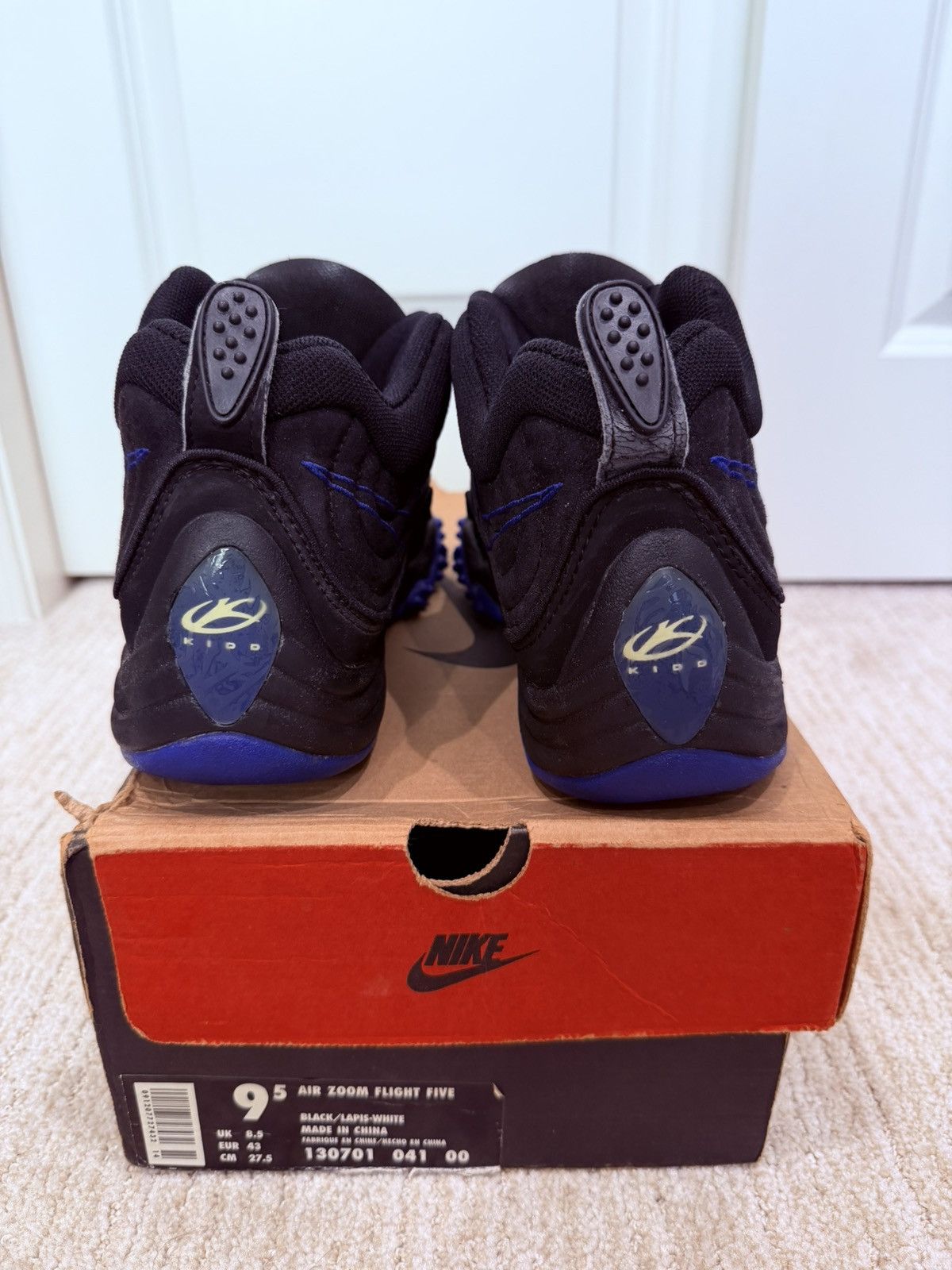 Nike Nike Zoom Flight 5 Jason Kidd Black Size 9.5 Size US 9.5 / EU 42-43 - 4 Thumbnail