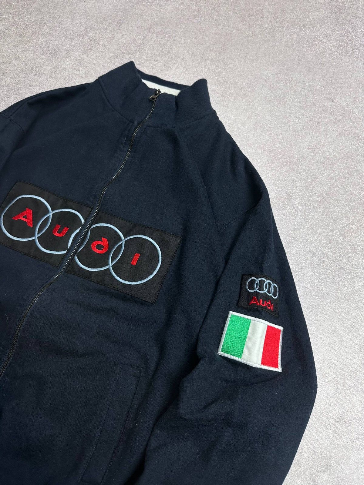 Audi Vintage 90s Audi Racing Y2K Zip Jacket XL Size US XL / EU 56 / 4 - 5 Thumbnail