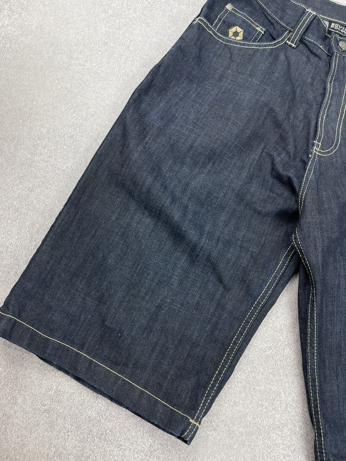 Southpole Southpole Washed Blue Rap Baggy Denim Shorts Size 31 Size US 31 - 4 Thumbnail