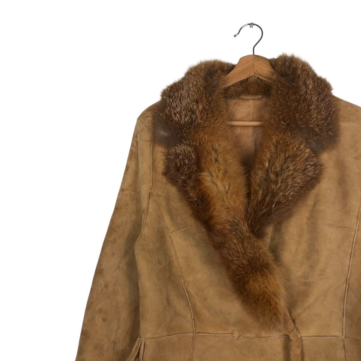 Vintage 🔥VINTAGE LEATHER JACKET SHEARLING MINK FUR L&R SPAIN Size US M / EU 48-50 / 2 - 9 Thumbnail