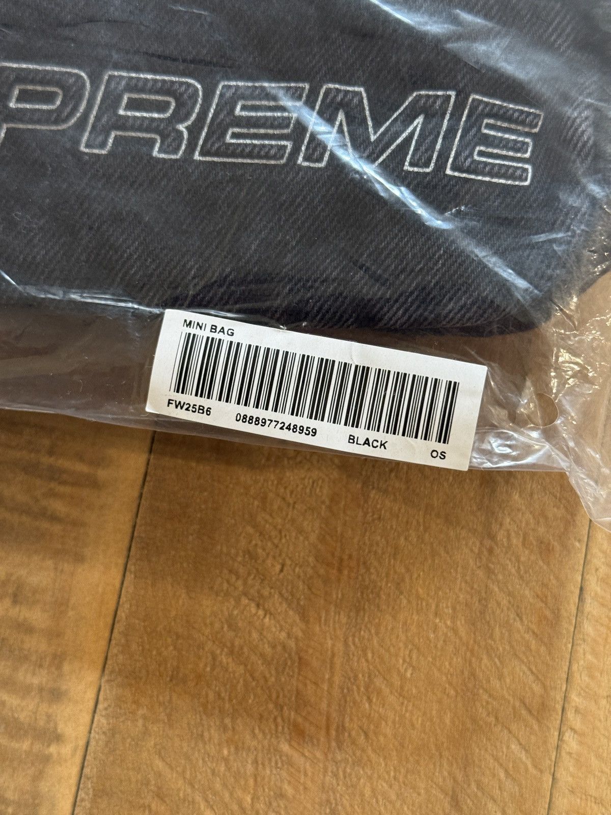 Supreme Supreme Denim Mini Shoulder Bag Black Size ONE SIZE - 7 Thumbnail