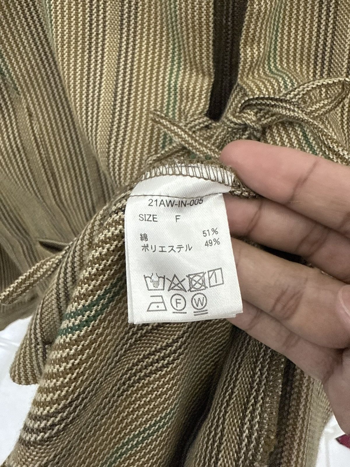 Japanese Brand Vintage KASTANE Classic Vertical Kimono Rope Style Size US L / EU 52-54 / 3 - 5 Thumbnail