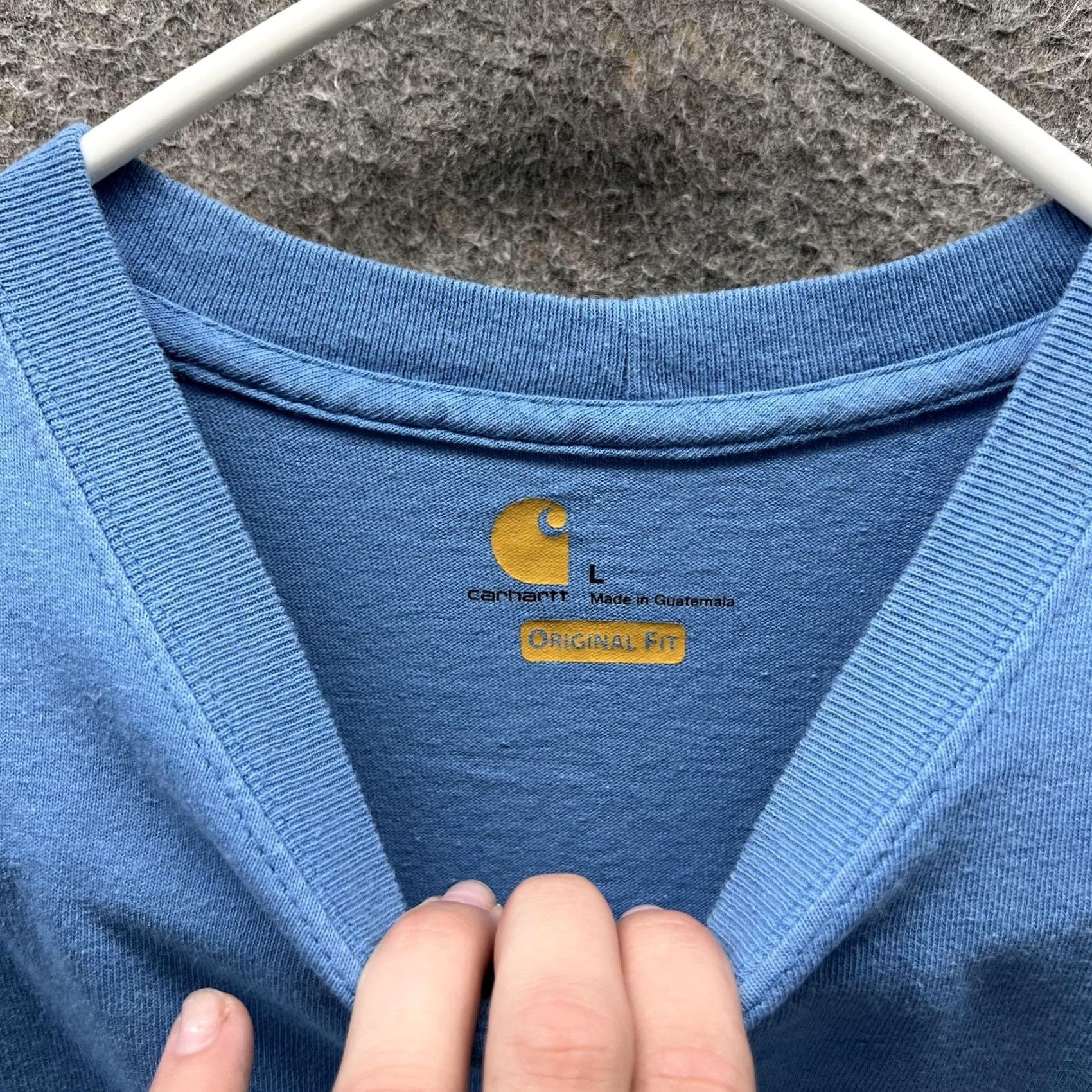 Carhartt Carhartt Shirt Mens Large Blue K87 Pocket Tagless Workwear Crewneck Tee Size US L / EU 52-54 / 3 - 3 Thumbnail