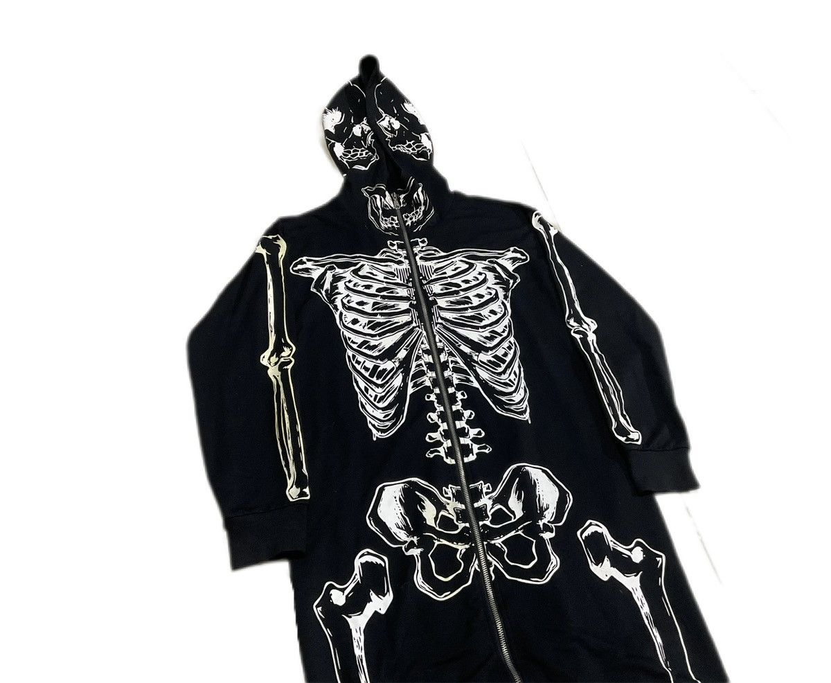 Hysteric Glamour × If Six Was Nine × Seditionaries 🔥Sick Y2K Glad News Skeleton Hoodie Zipper Punk Size US L / EU 52-54 / 3 - 3 Thumbnail