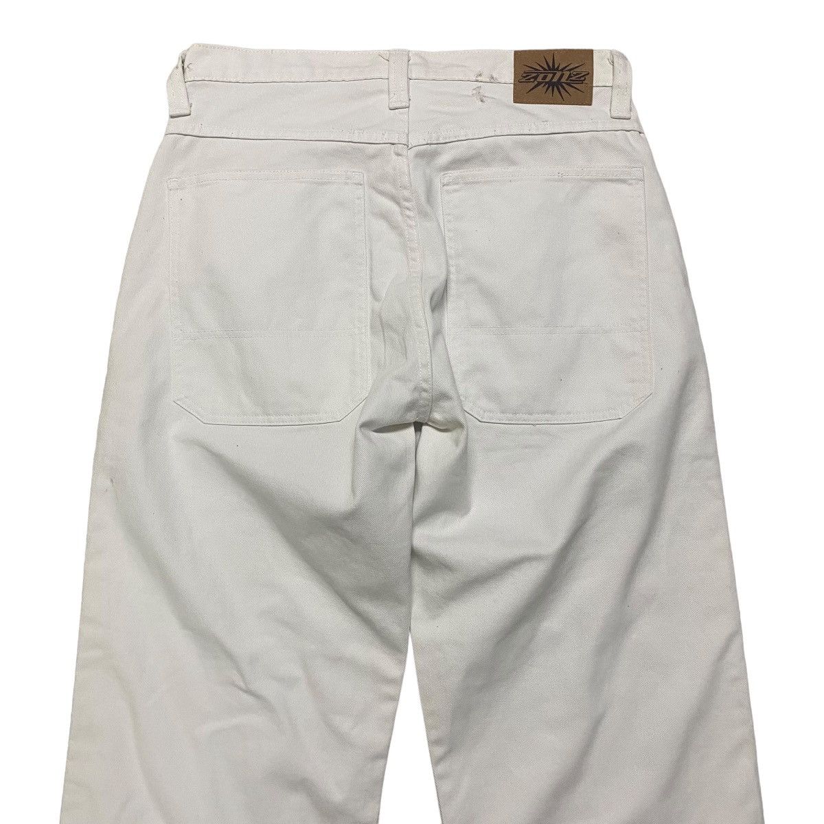 Vintage Vintage ZONZ White Denim Baggy Wide Leg Pants Size US 32 / EU 48 - 1 Thumbnail