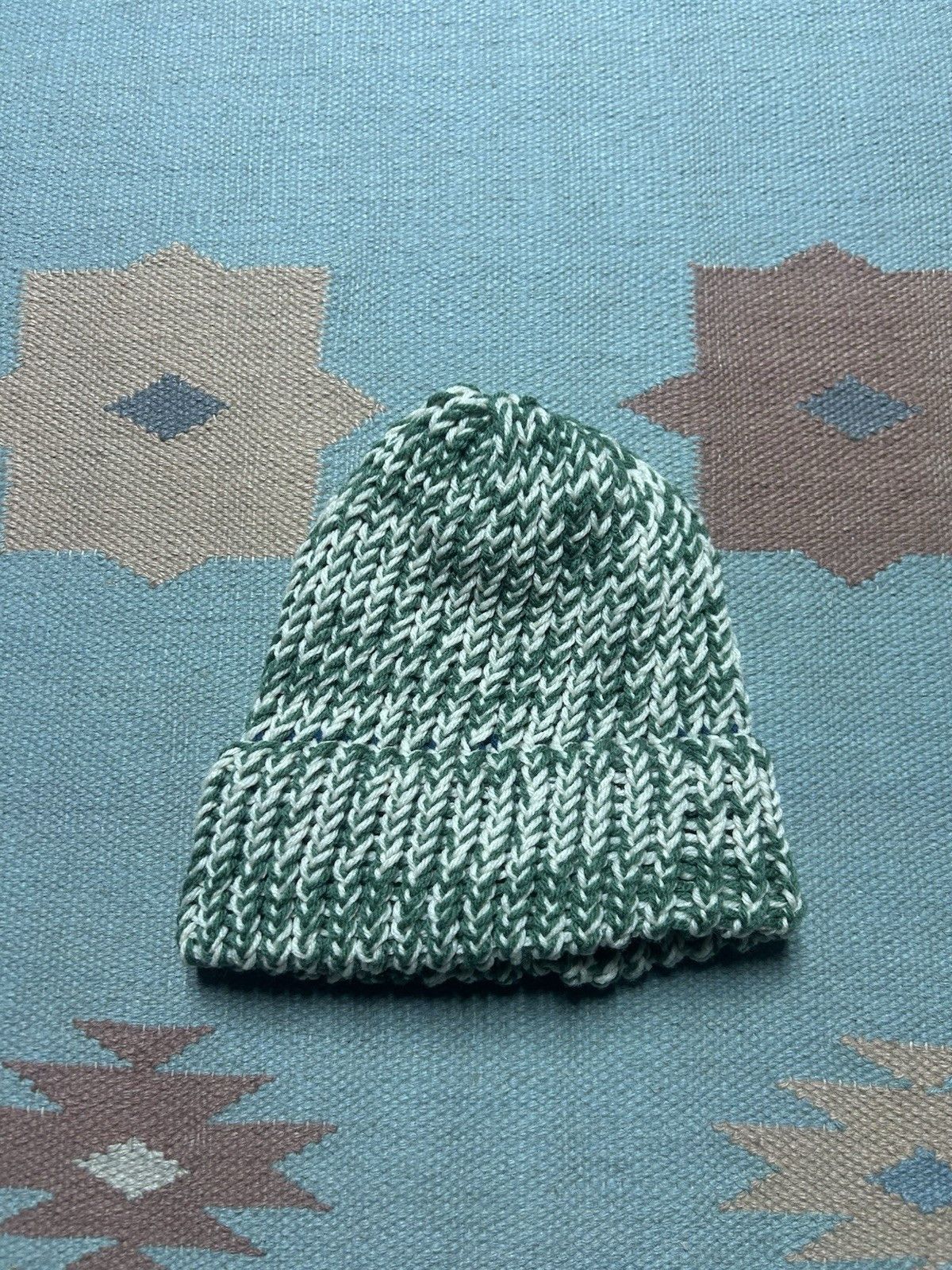 Vintage Hand knit crochet beanie winter hat Michigan state one size Size ONE SIZE - 2 Thumbnail