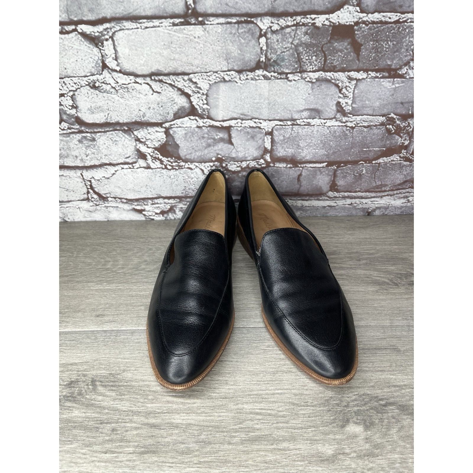 Madewell Madewell Black Leather The Frances Loafers Office Shoes Wome Size US 8 / IT 38 - 12 Thumbnail