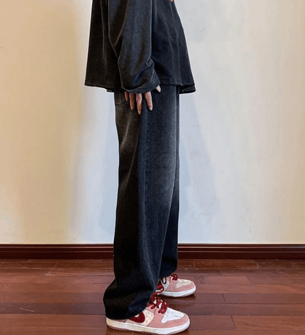 Japanese Brand × Jean High street American retro distressed washed straight jeans Size US 32 / EU 48 - 2 Thumbnail
