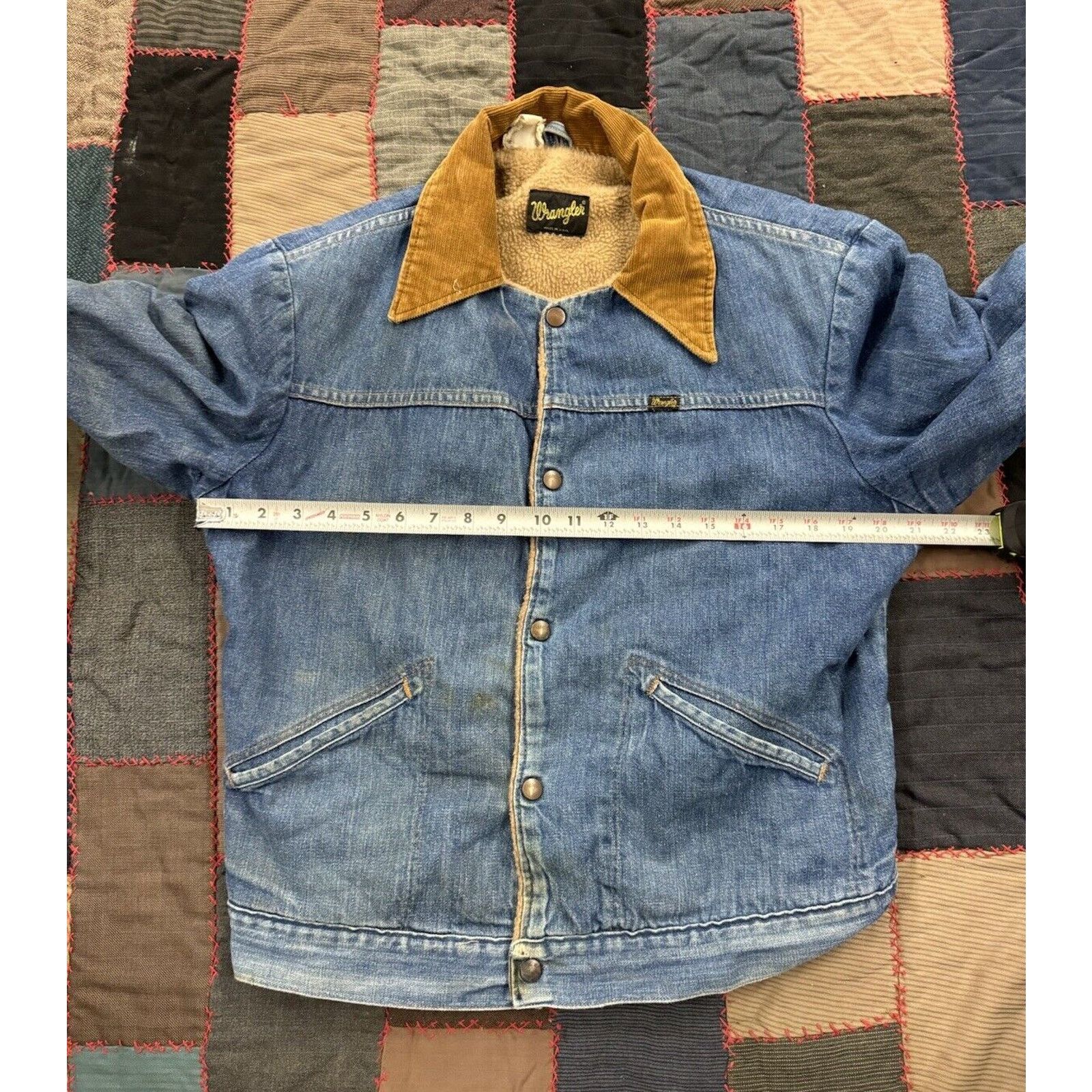 Wrangler True Vintage Faded 70s Wrangler Trucker USA Sherpa Lined Size US L / EU 52-54 / 3 - 5 Thumbnail