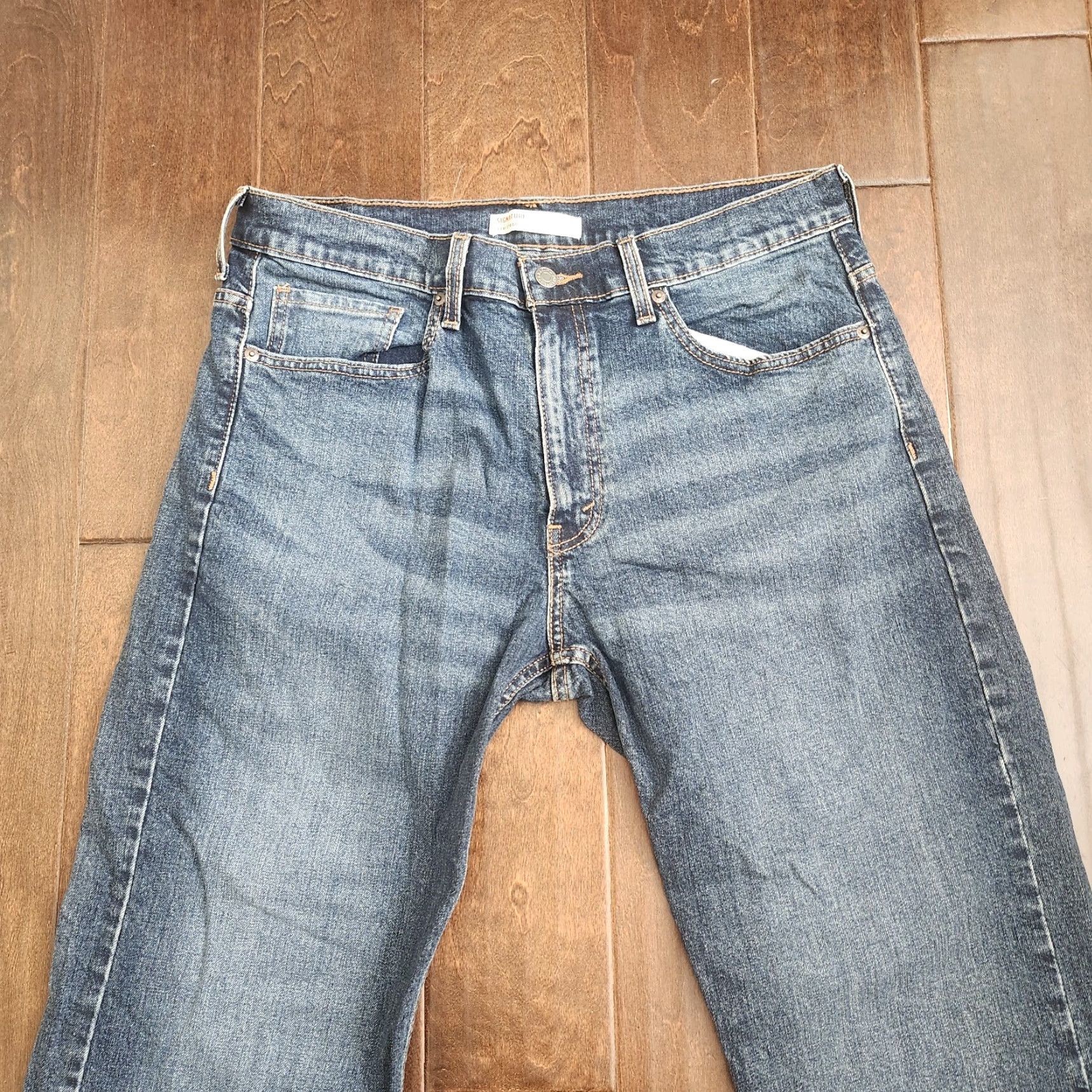 Levi's Levi's Signature Loose Fit Jeans Mens 33x30 Medium Wash Denim Shirt No Size US 33 - 6 Thumbnail