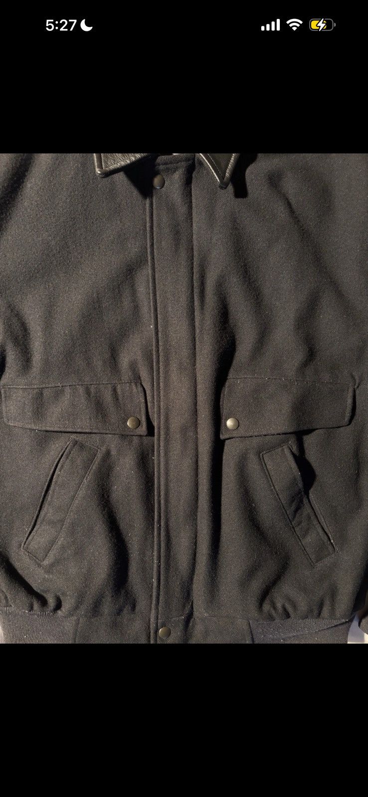 Wilsons Leather Vtg Union Line Wool Leather Varsity Bomber Letterman Jacket Size US XL / EU 56 / 4 - 2 Thumbnail