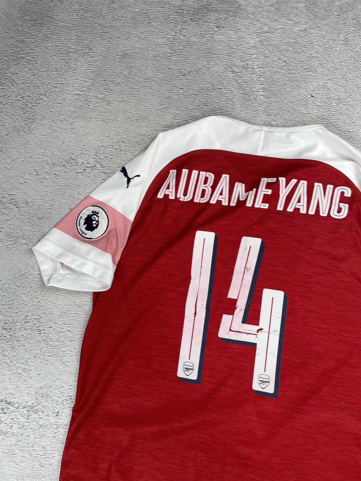 Puma × Vintage AUBAMEYANG Vintage Arsenal 2018/19 Puma Jersey y2k blokcore Size US L / EU 52-54 / 3 - 10 Thumbnail