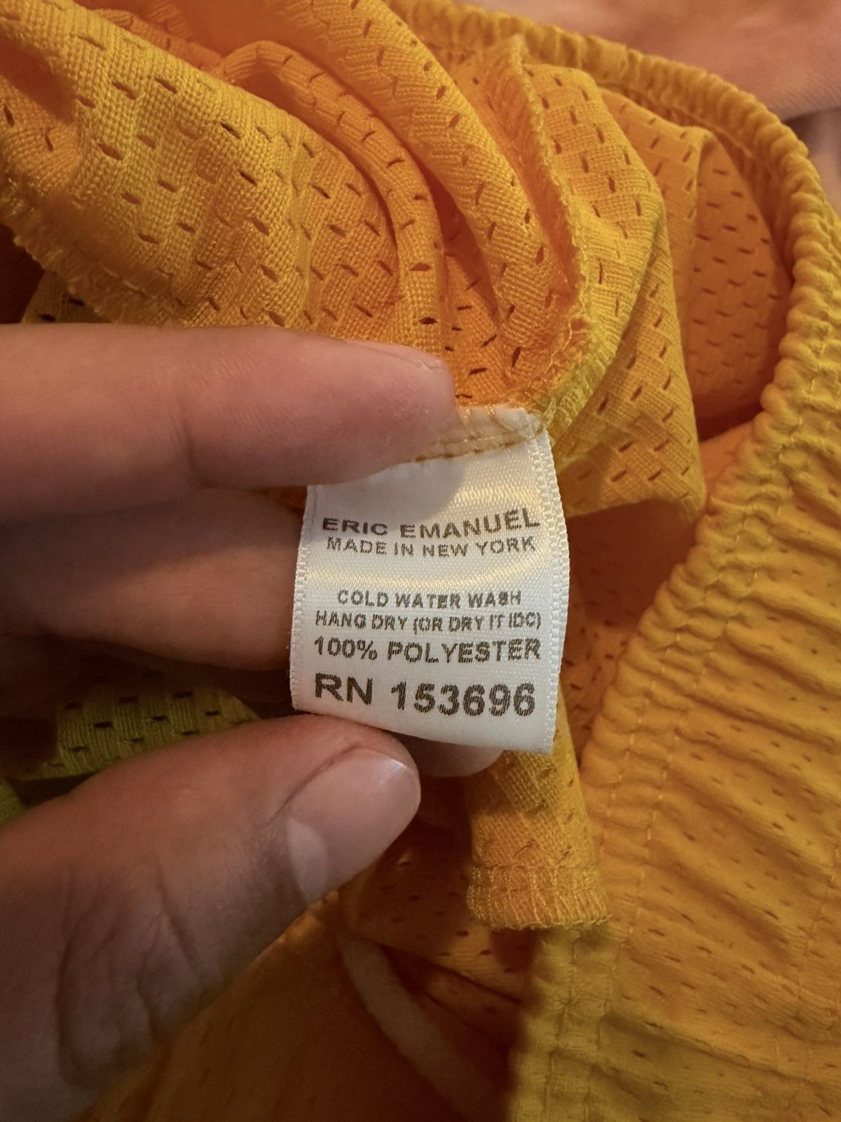 Eric Emanuel Eric Emanuel Yellow Bolt Shorts Size US 30 / EU 46 - 4 Thumbnail