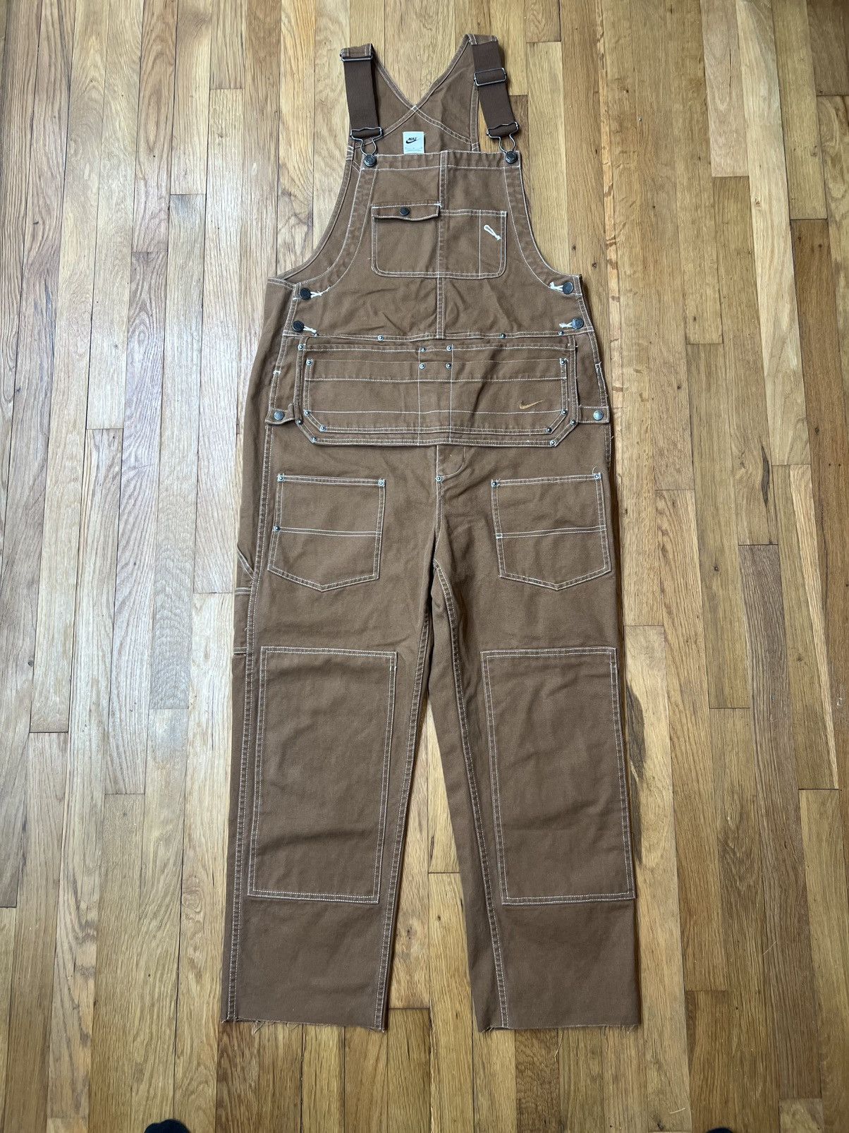 Nike Life Men\'s Carpenter Overalls Bibs Light Tan FN3120-281