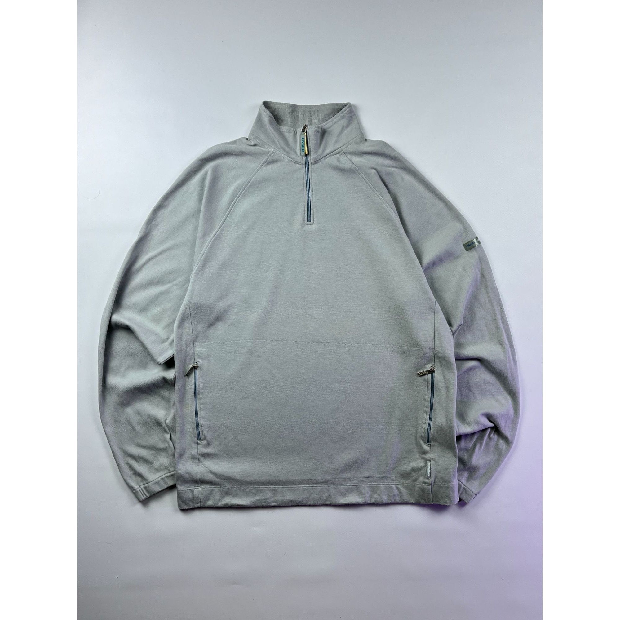 Versace × Vintage Versace Jeans Couture Mens 1/4 Zip Size US XL / EU 56 / 4 - 1 Thumbnail