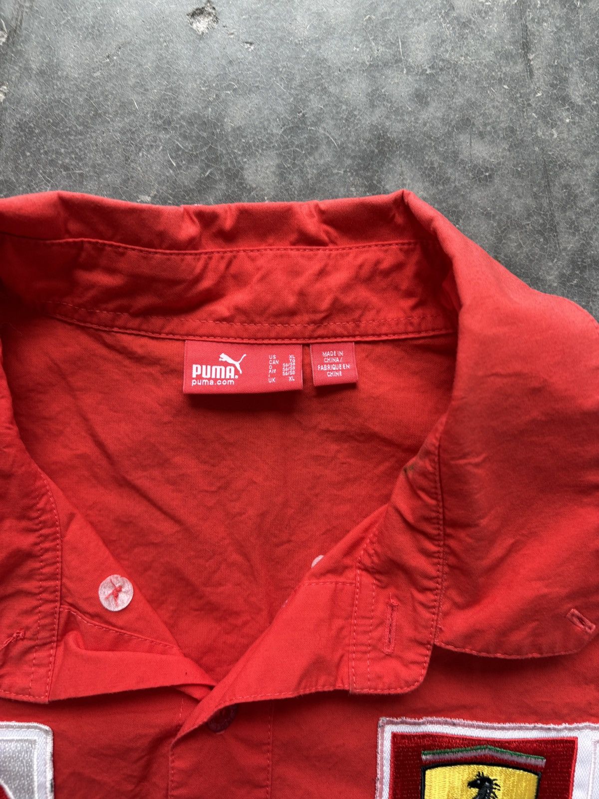 Puma Puma Ferrari F1 Button Up Shirt Size US XL / EU 56 / 4 - 3 Thumbnail
