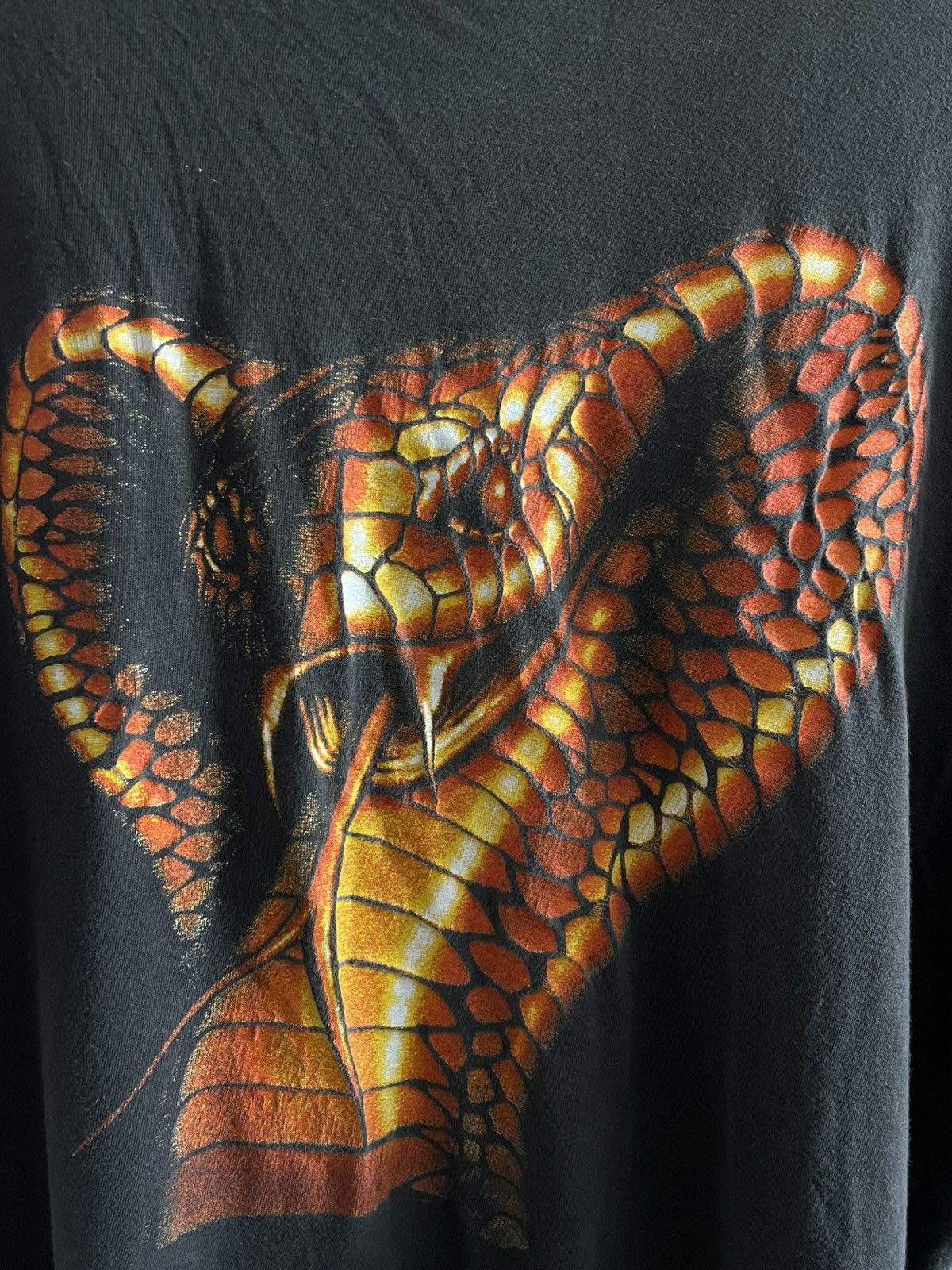 Vintage Vintage 90’s Cobra Gold Snake Graphics T-Shirt Y2K RARE Size US XL / EU 56 / 4 - 4 Thumbnail