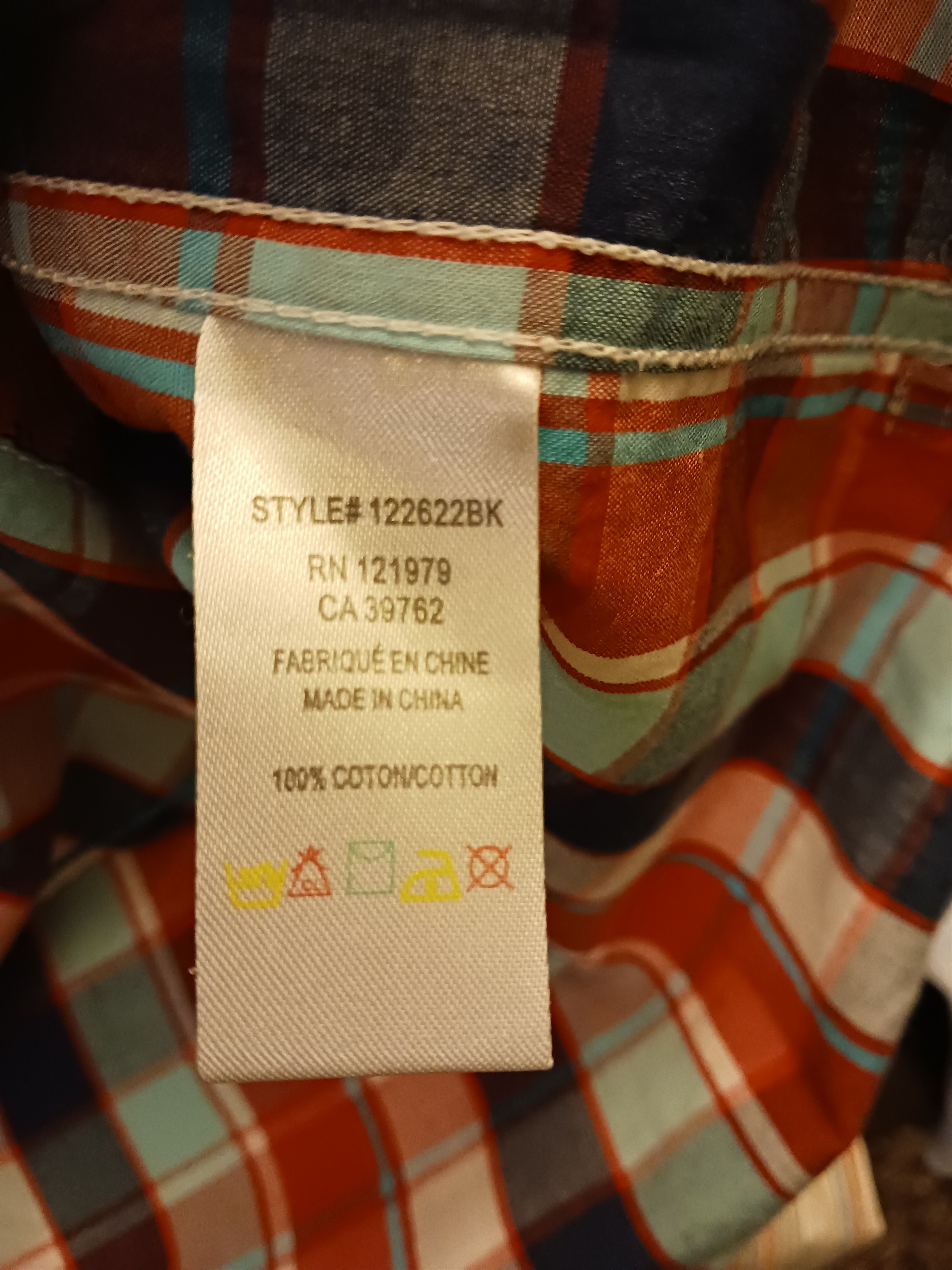 Other Pro Jek Raw Men's 100% Cotton Plaid Short Sleeve Shirt Size US M / EU 48-50 / 2 - 4 Thumbnail