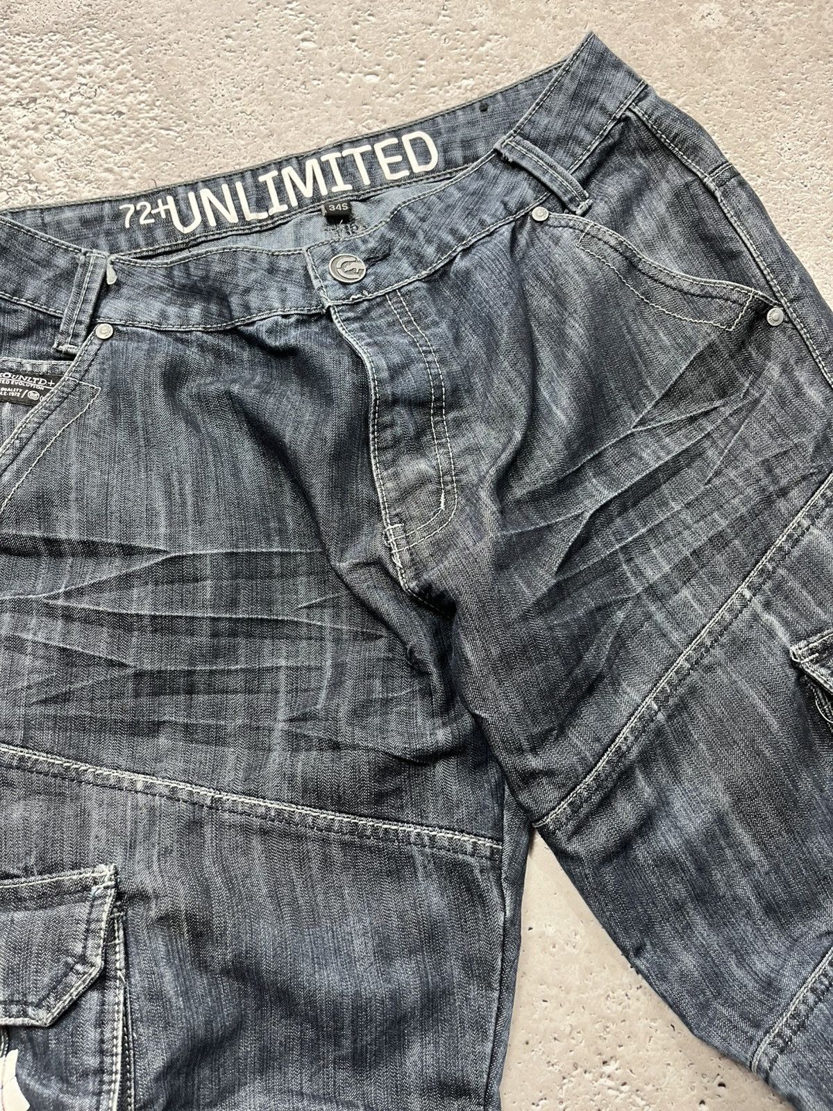 Ecko Unltd. Ecko Unlimited Y2K Cargo Jeans W34 L30 Buckle Strap Baggy Size US 34 / EU 50 - 9 Thumbnail