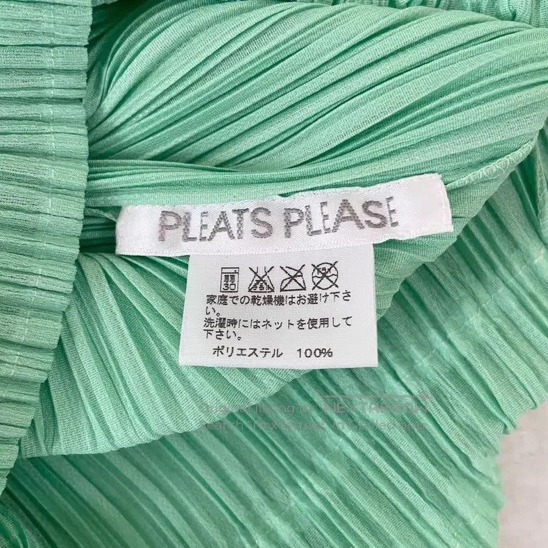 Issey Miyake Issey Miyake SIZE:3 Green Midi Skirt Size 23" - 7 Thumbnail