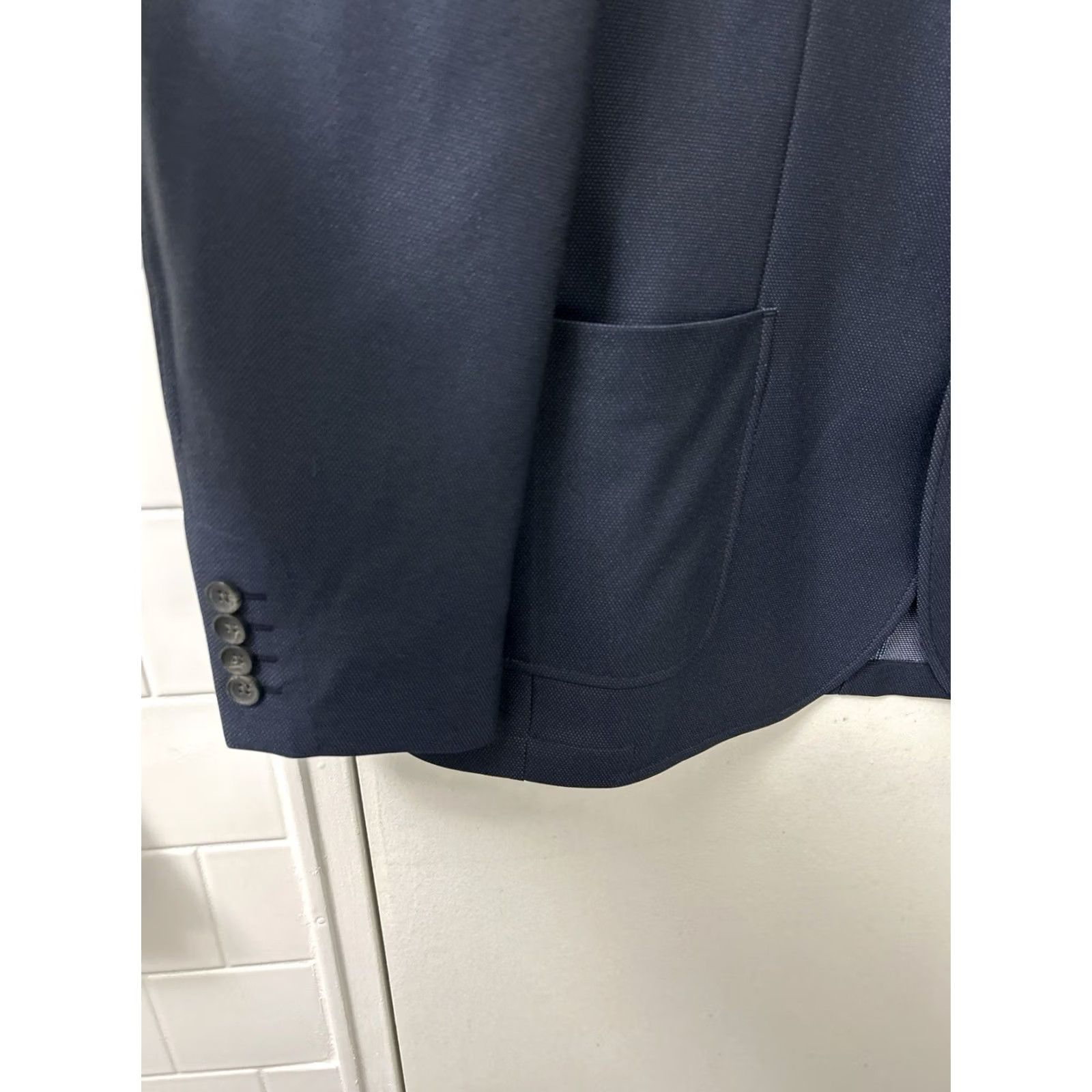 Haggar Haggar Sport Coat Blazer Mens M 40-42 Blue Tailored Fit 2 Buttons Jacket NWT Size 40R - 6 Thumbnail
