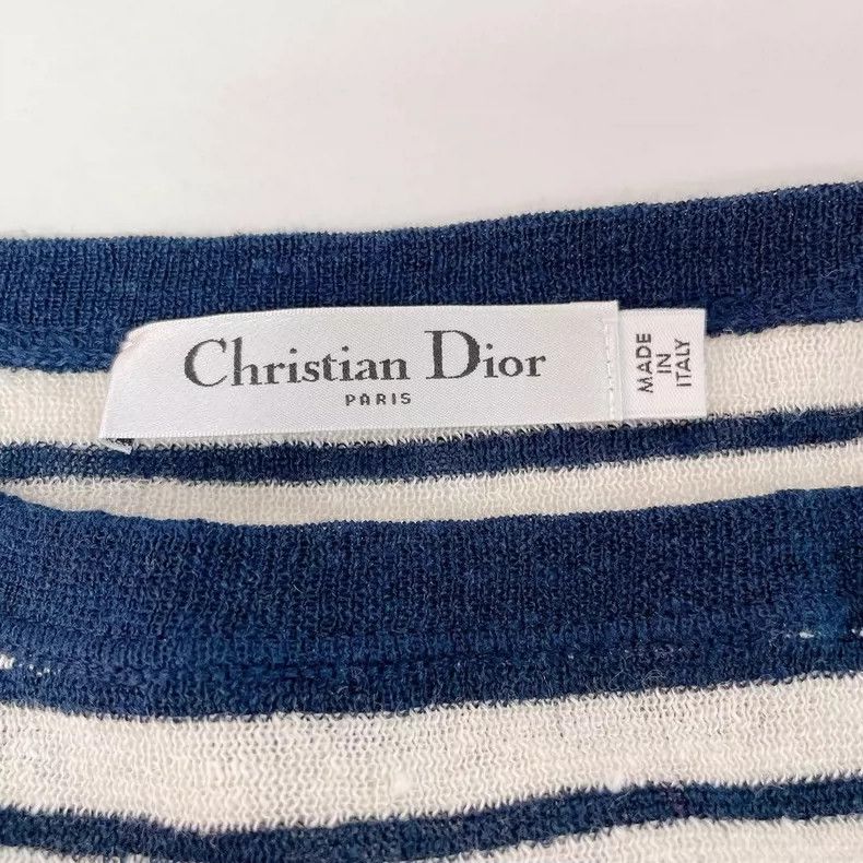 Dior Dior Gray letter pattern round-neck long-sleeved knitwear Size XS / US 0-2 / IT 36-38 - 6 Thumbnail