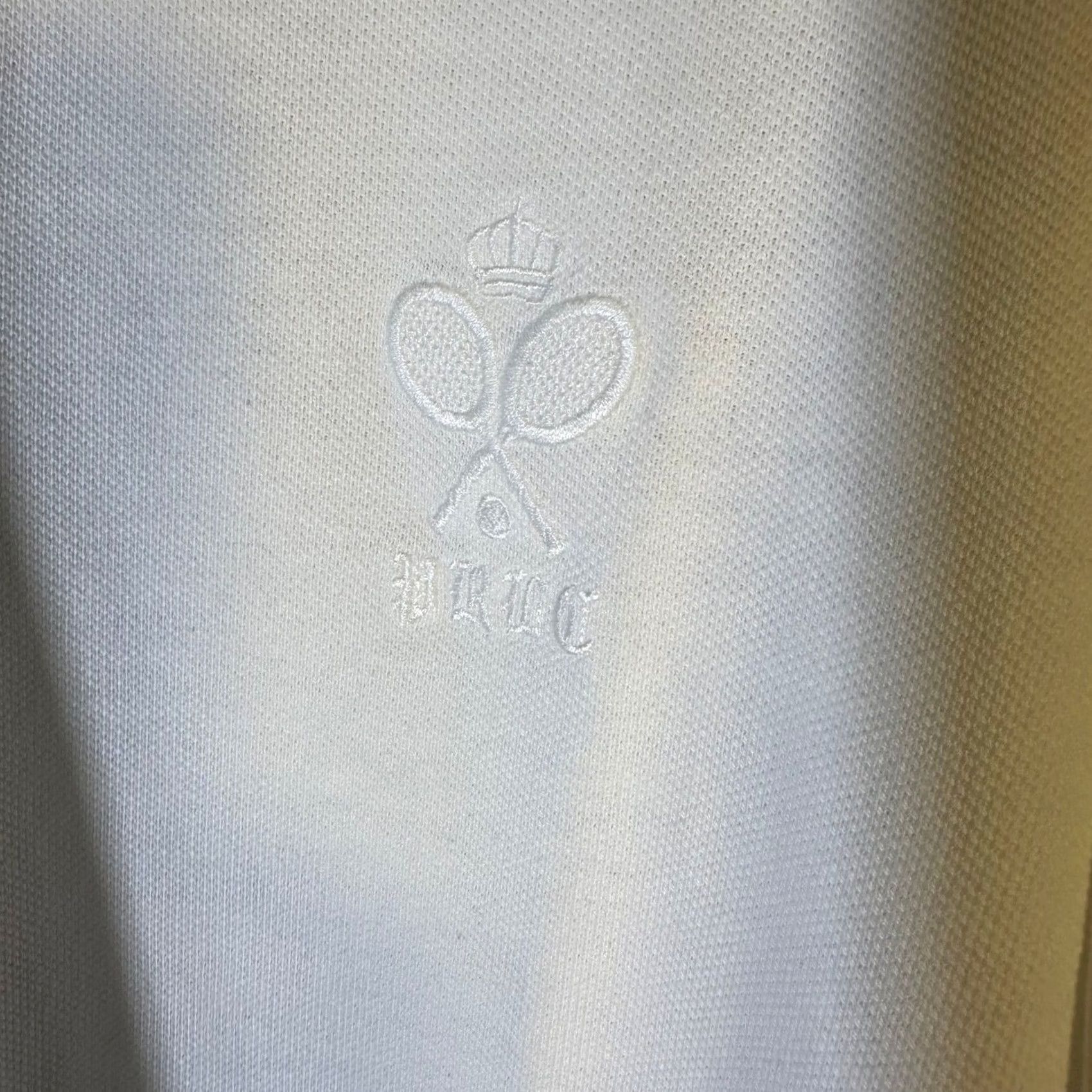 Polo Ralph Lauren Polo Ralph Lauren Mens XXL White Tennis Crest Number 2 Patch Pique Polo Shirt Size US XXL / EU 58 / 5 - 2 Thumbnail