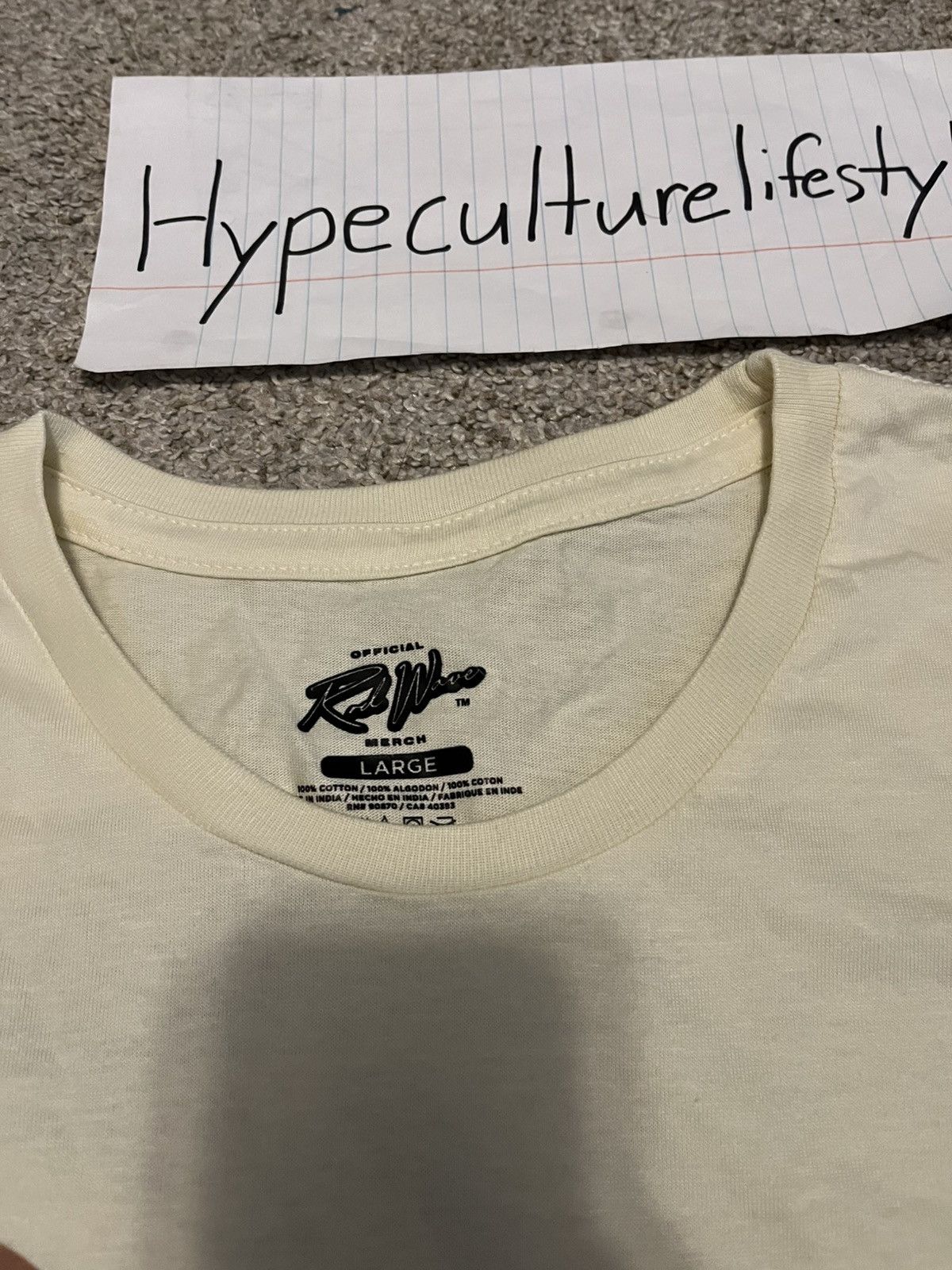 Rap Tees Rod Wave Last Lap Tour T-Shirt Size US L / EU 52-54 / 3 - 2 Thumbnail