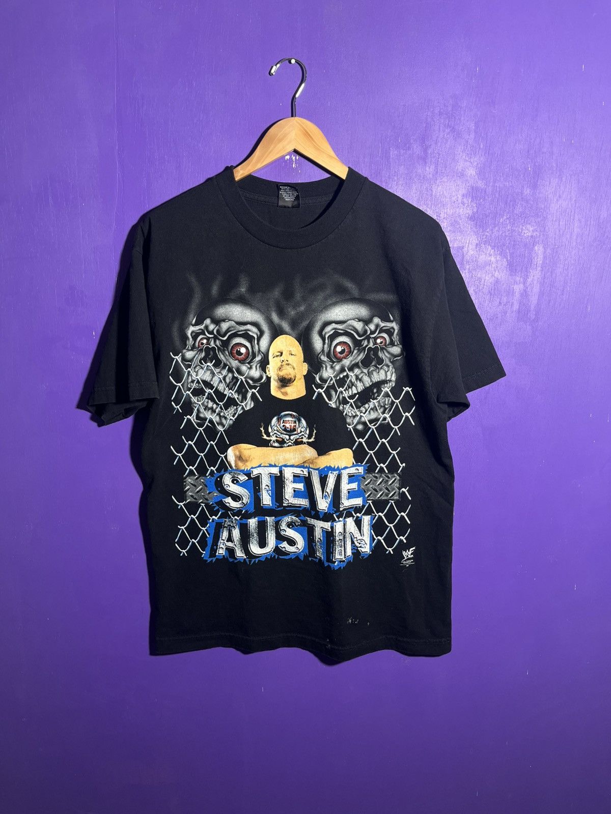Vintage × WWF Vintage 2000 Stone cold hardcore wrestler t-shirt Size US L / EU 52-54 / 3 - 1 Thumbnail