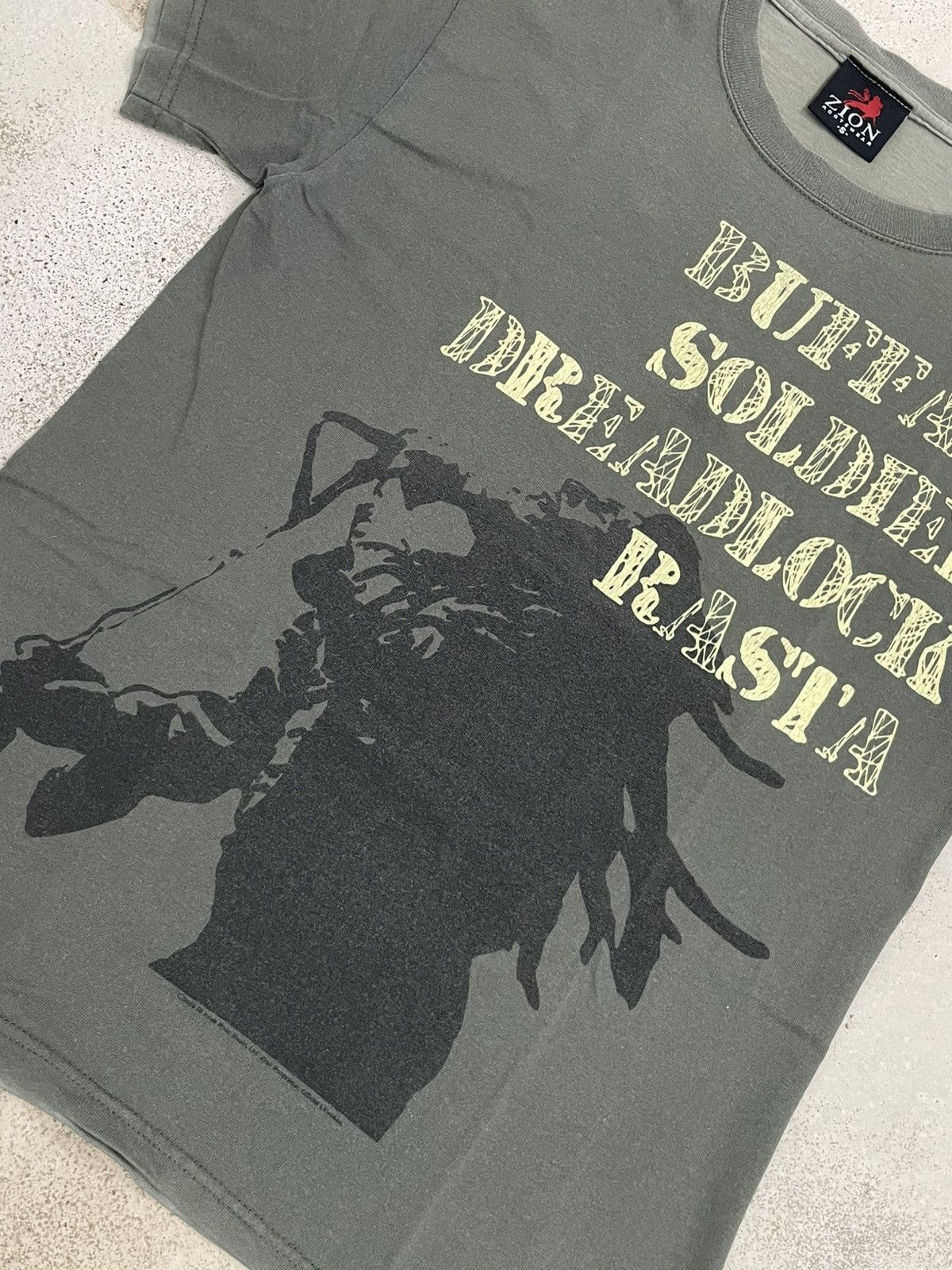 Band Tees Vintage Y2K Sunfaded Zion Bob Marley Dreadlock Rasta Size US S / EU 44-46 / 1 - 6 Thumbnail