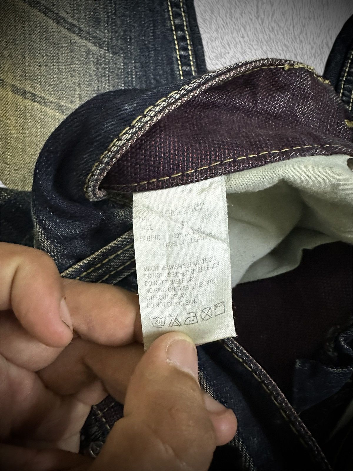 If Six Was Nine rare japanese brand semantic design bondage flare jeans Size US 31 - 7 Thumbnail