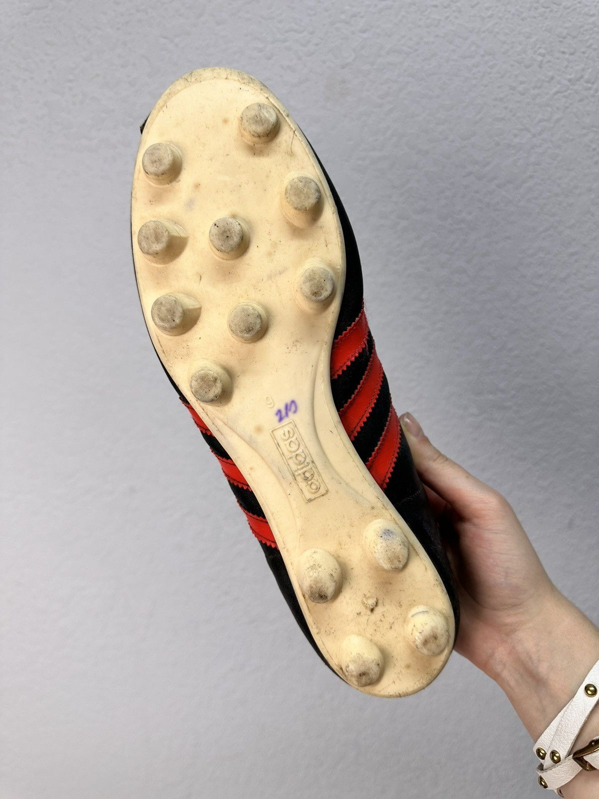 Adidas Vintage ADIDAS CHILE Football Boots Rare 70s Made Yugoslavia Size US 9 / EU 42 - 12 Thumbnail