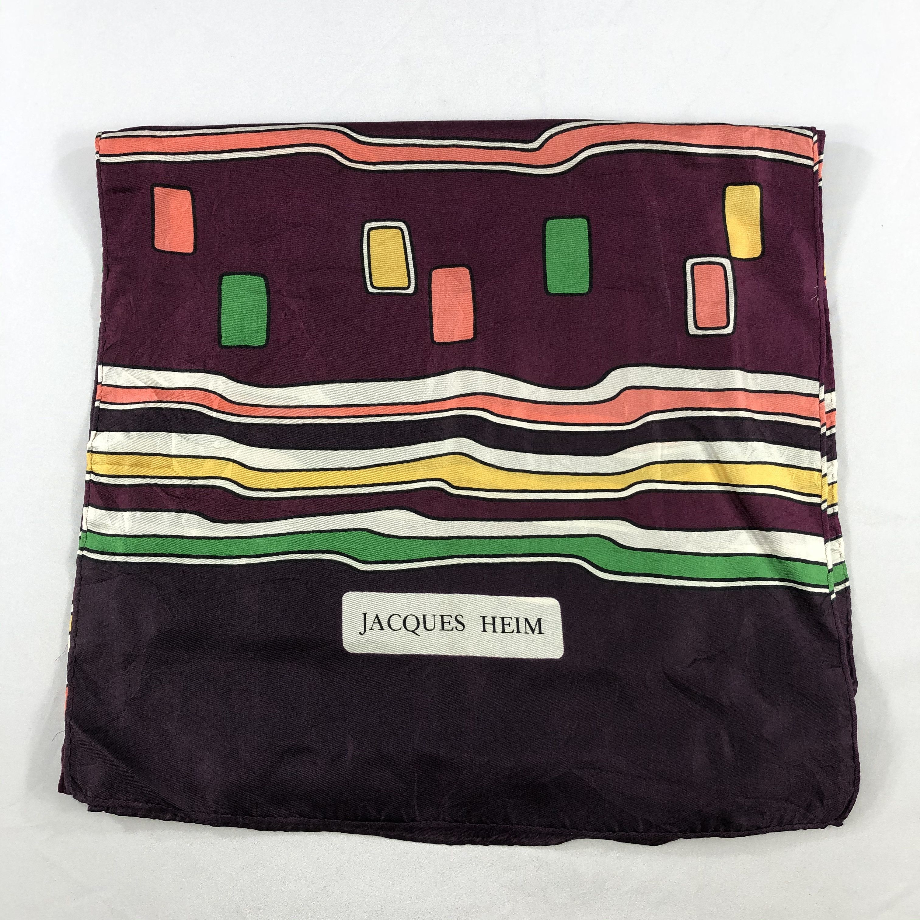 Vintage Vintage Jacques Heim Silk Scarf Size ONE SIZE - 3 Thumbnail