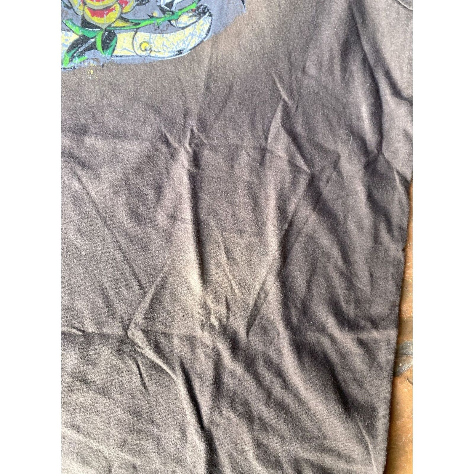 Vintage VINTAGE T-SHIRT Men L Brown Cotton Skull Grunge Ed Hardy Style Y2K Skulls Size US L / EU 52-54 / 3 - 7 Thumbnail