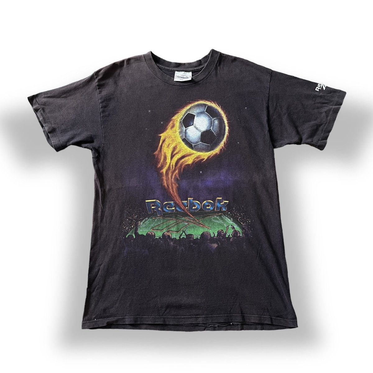 Reebok Vintage 1990s Reebok Soccer Field TShirt Size US M / EU 48-50 / 2 - 1 Thumbnail