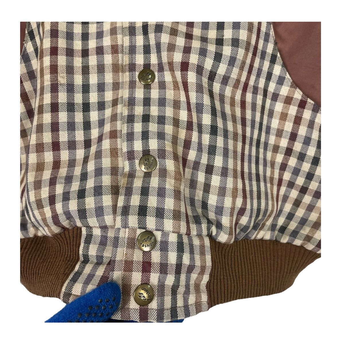 Issey Miyake × Japanese Brand × Vintage 💥80s LIBEUGA INSPIRED ISSEY MIYAKE CHECK BOMBER JACKET Size US L / EU 52-54 / 3 - 7 Thumbnail