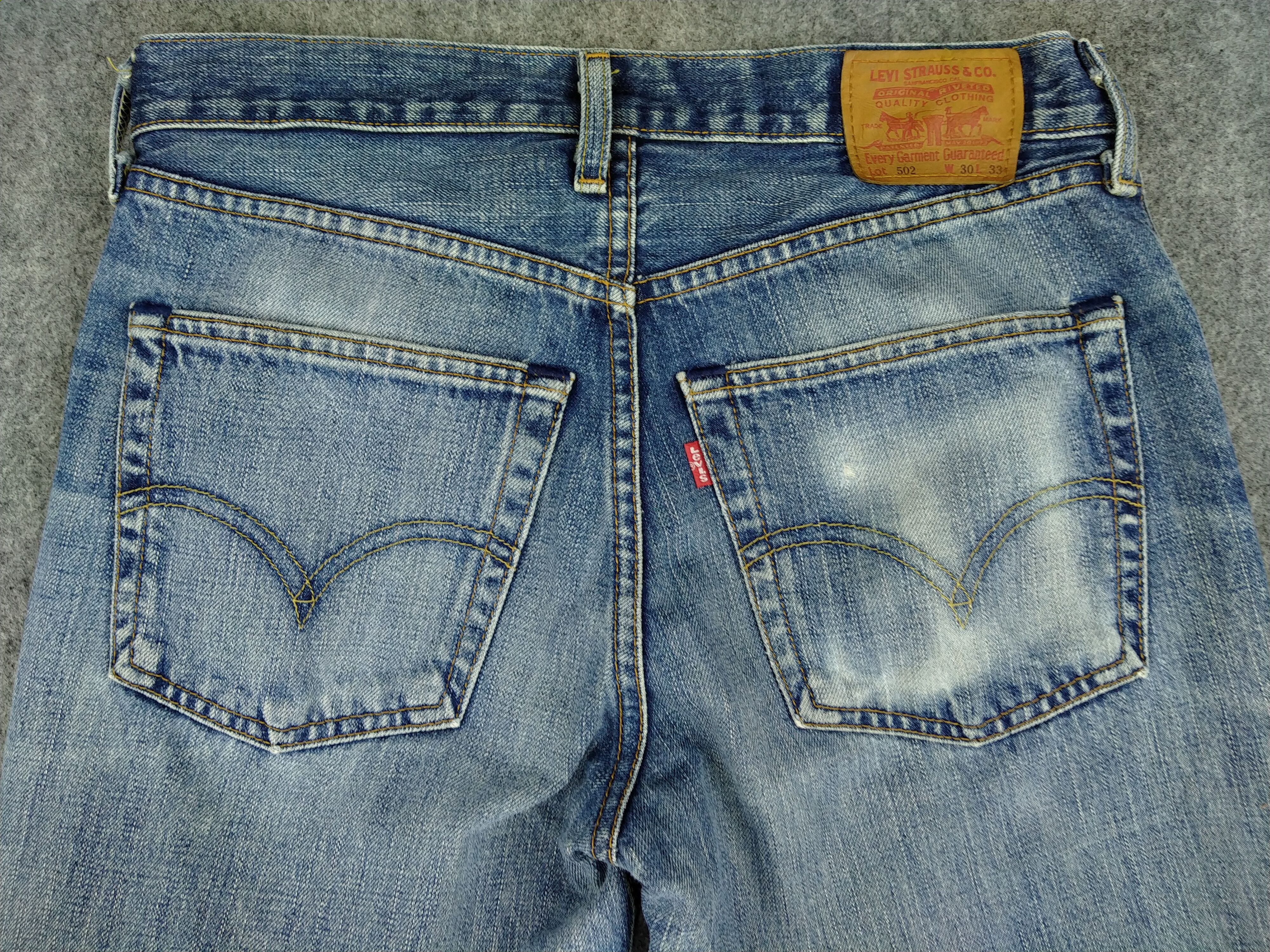 Levi's Dirty Used Blue Vintage Levi's 502 30x30.5 Denim -JN927 Size US 30 / EU 46 - 4 Thumbnail