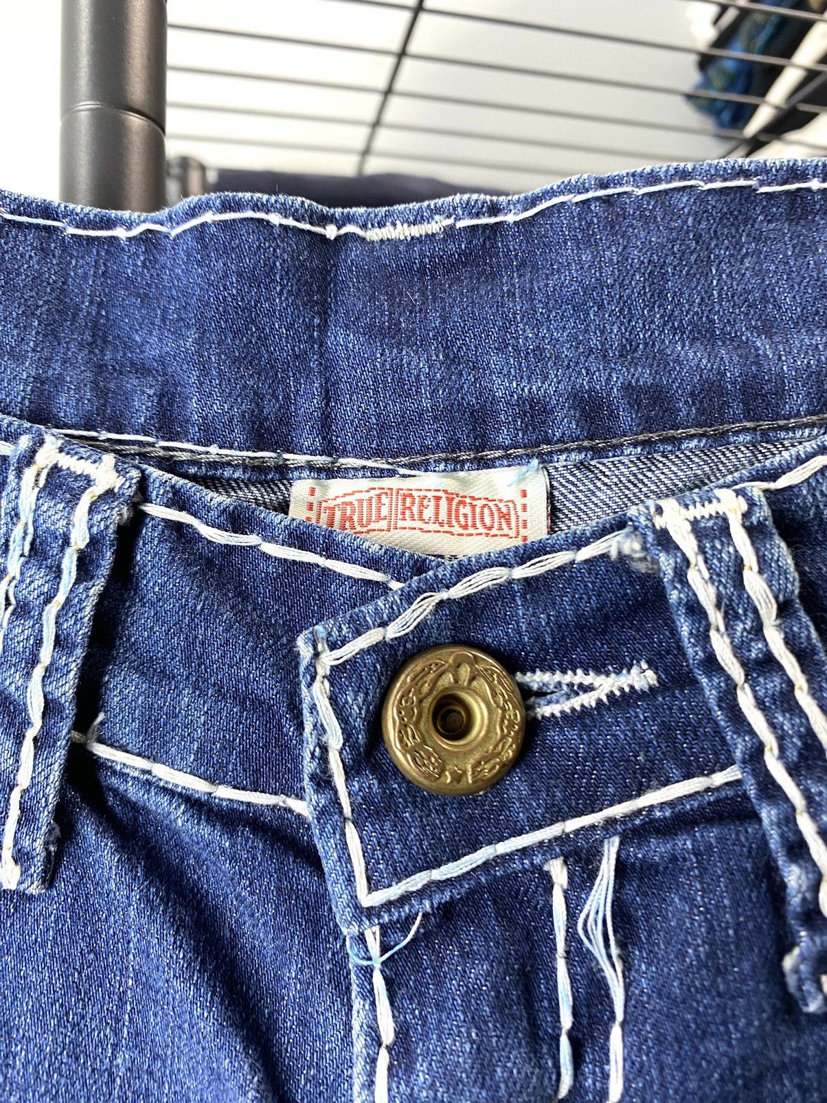 True Religion 90’s Vintage True Religion Made In USA Blue Denim Pants Size 28" / US 6 / IT 42 - 6 Thumbnail